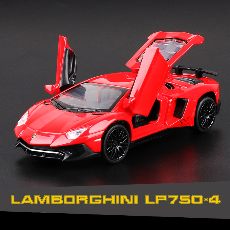 LEO 1:32 Lamborghini LP750-4 diecast Alloy car model toys for boys cars toys for kids car for kids