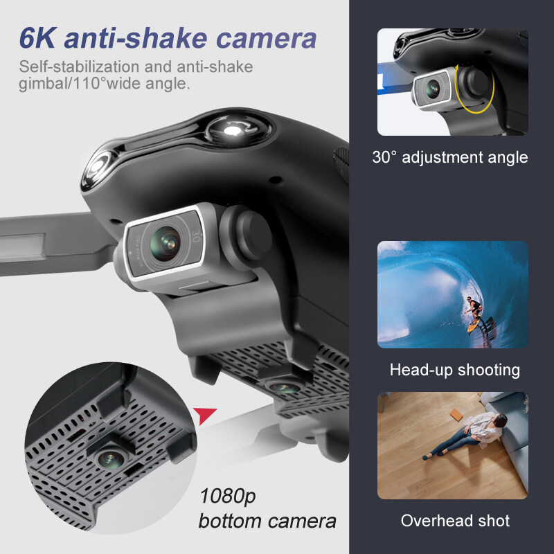 CEVENNESFE 2022 Professional F9 Drone 6K Dual HD Camera 5G GPS positioning Aerial Photography Brushless Motor Foldable Quadcopter RC Drone