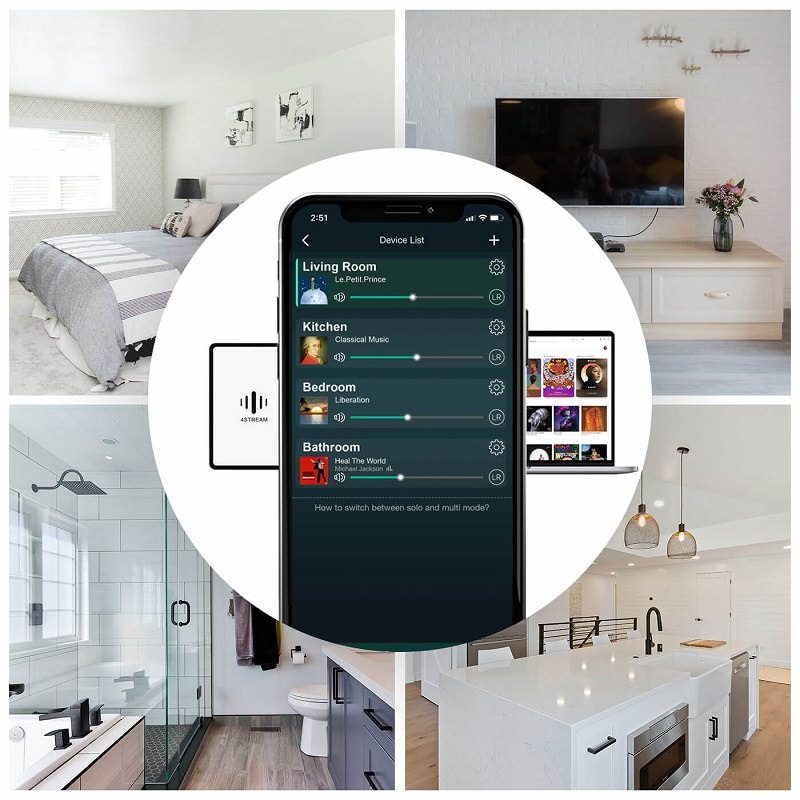 Arylic A50+ Multi-Room Wireless Bluetooth/WiFi/Ethernet Network Streamer, USB DAC & Hi-Fi Integrated Amplifier