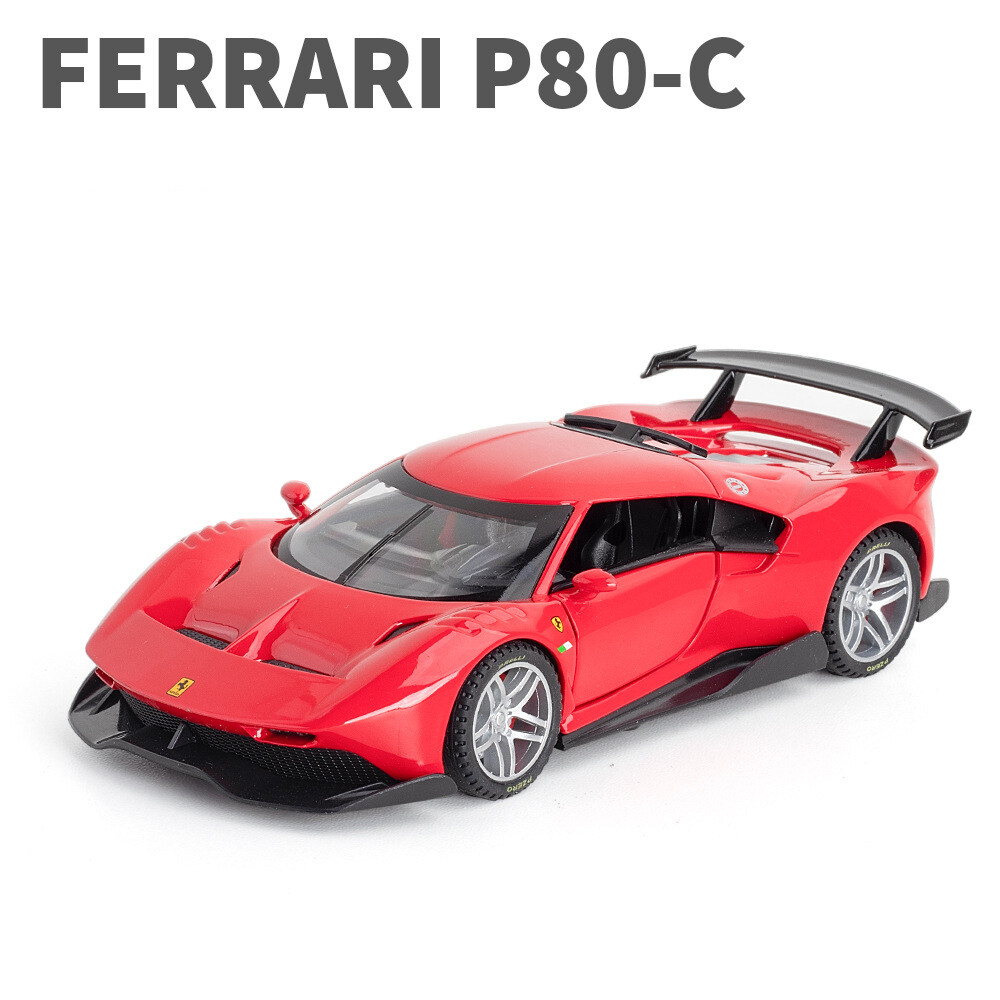 LEO 1:32 Ferrari P80C alloy model car for kids toys for boys toys for kids cars toys