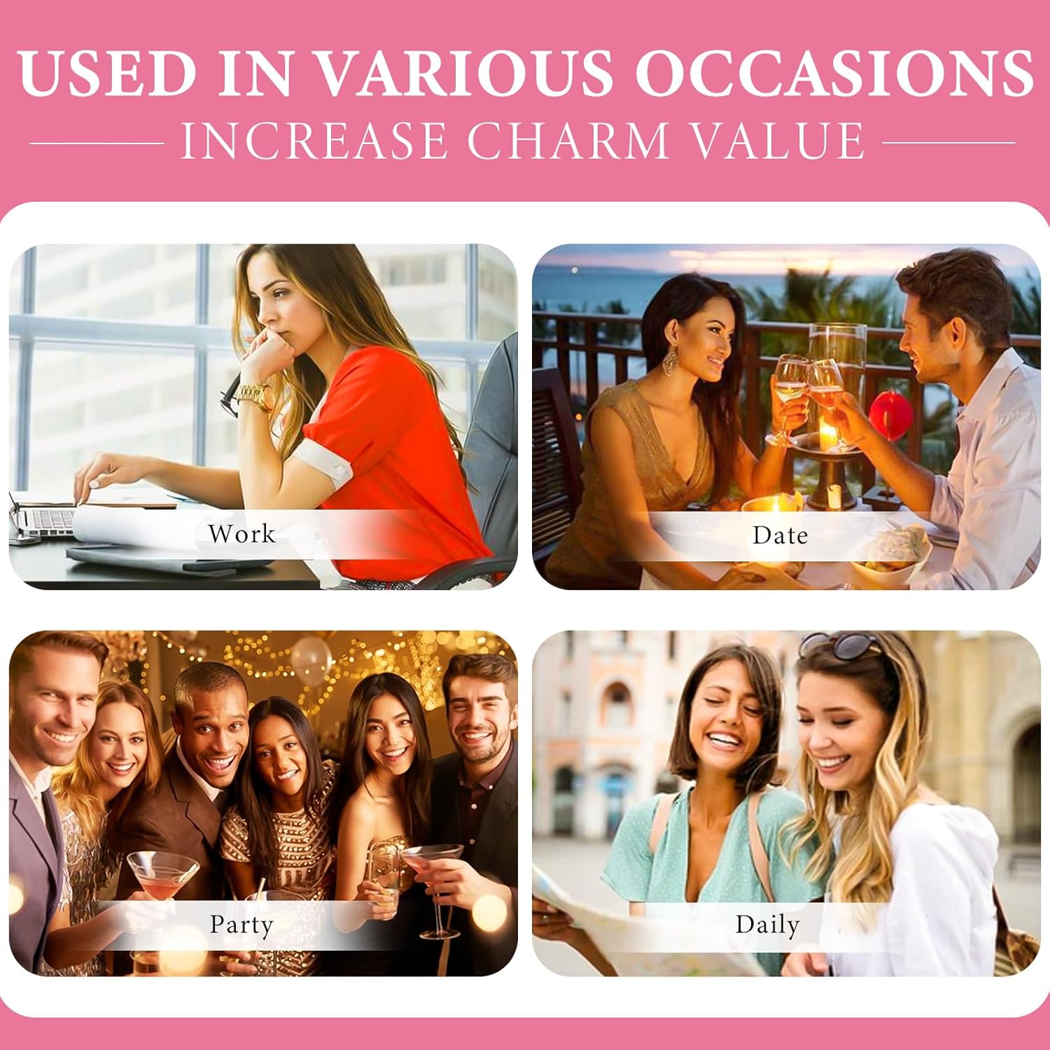 Pheromones Perfumes for Women, Long Lasting Perfume Premium Scented Fragrance Oil to Enhance Attraction and Confidence, Vegan Cruelty-Free Travel Perfume for Women