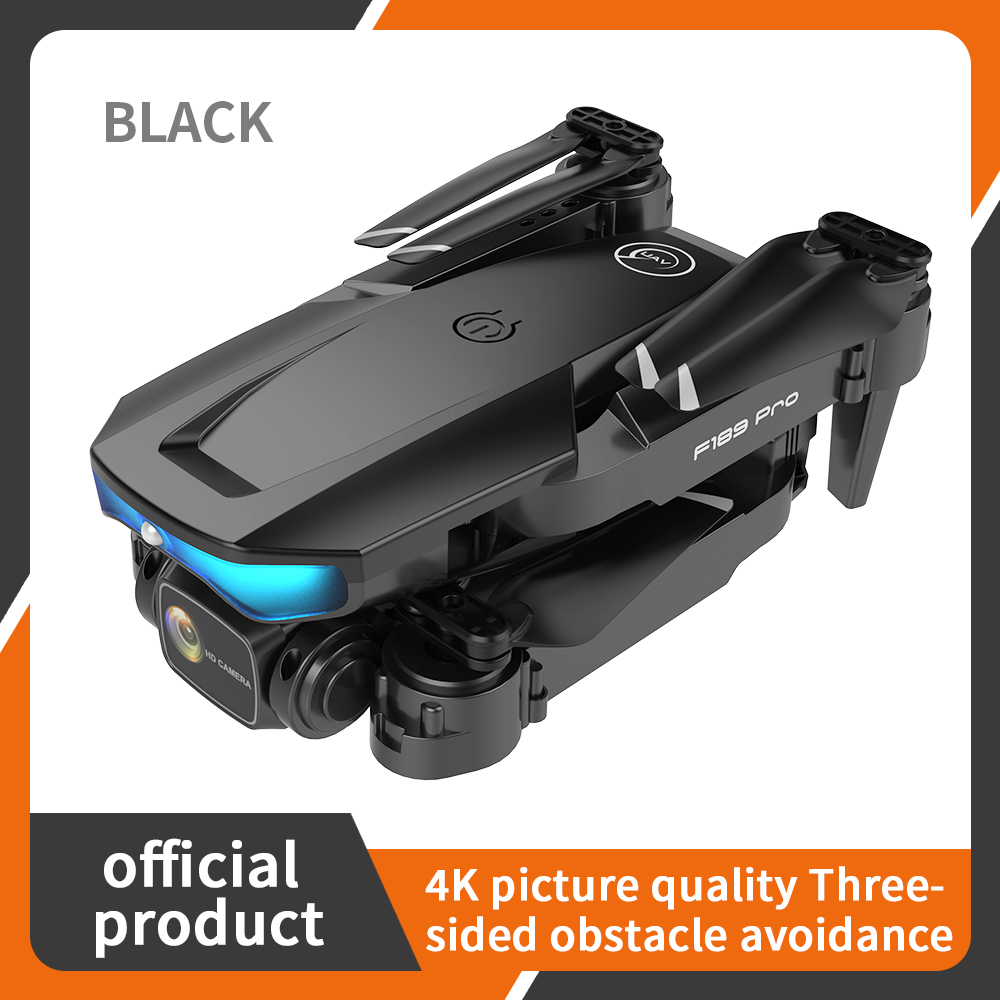 Tongjia F189PRO drone with camera, remote control four-axis drone, with 4k high-definition camera, suitable for beginners, WiFi FPV real-time video, high-altitude hover, optical flow fixed height, one
