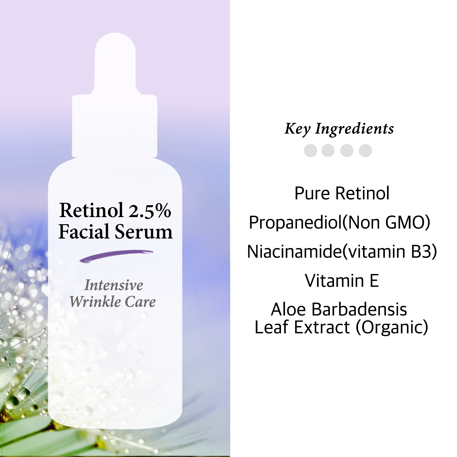 Cos De BAHA-Retinol 2.5% Facial Serum with Vitamin E - Diminishes Acne-prone + Age Spot Remover + Retinol Serum 2.5 High Strength for Face without a Prescription, 2oz (60ml)