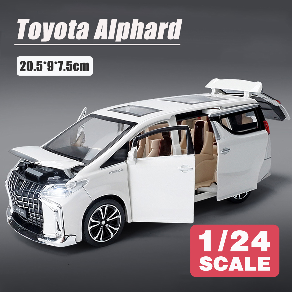 LEO 1:24 Toyota Alpha Diecast Model Car Toy Cars for Boys Toys Car For Kids Gift For Birthday