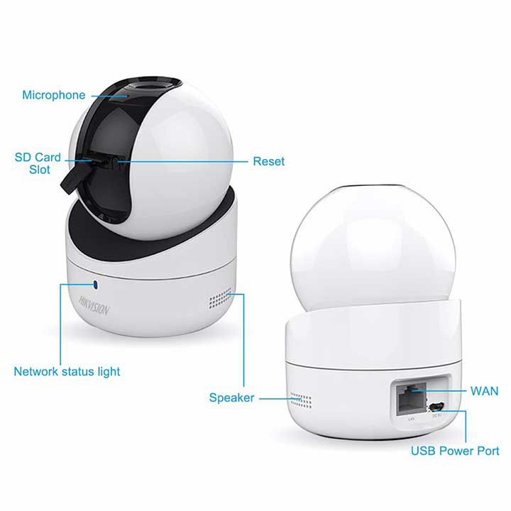 Hikvision 4MP IR Network Bullet PoE IP Camera (2.8mm) DS-2CD1043G0-I
