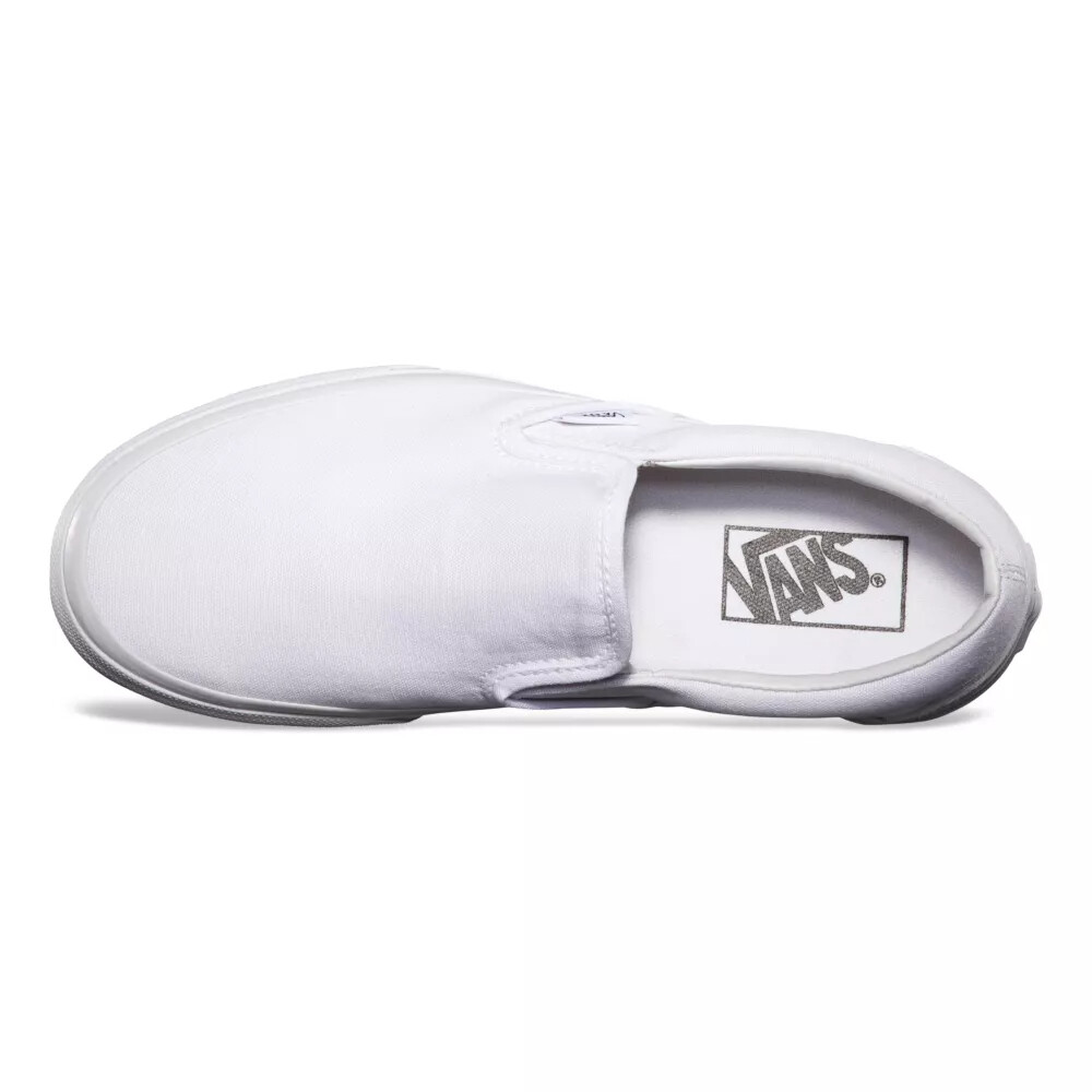 Vans Classic Slip-On Unisex Sneakers Men (Unisex US Size) White VN000EYEW001