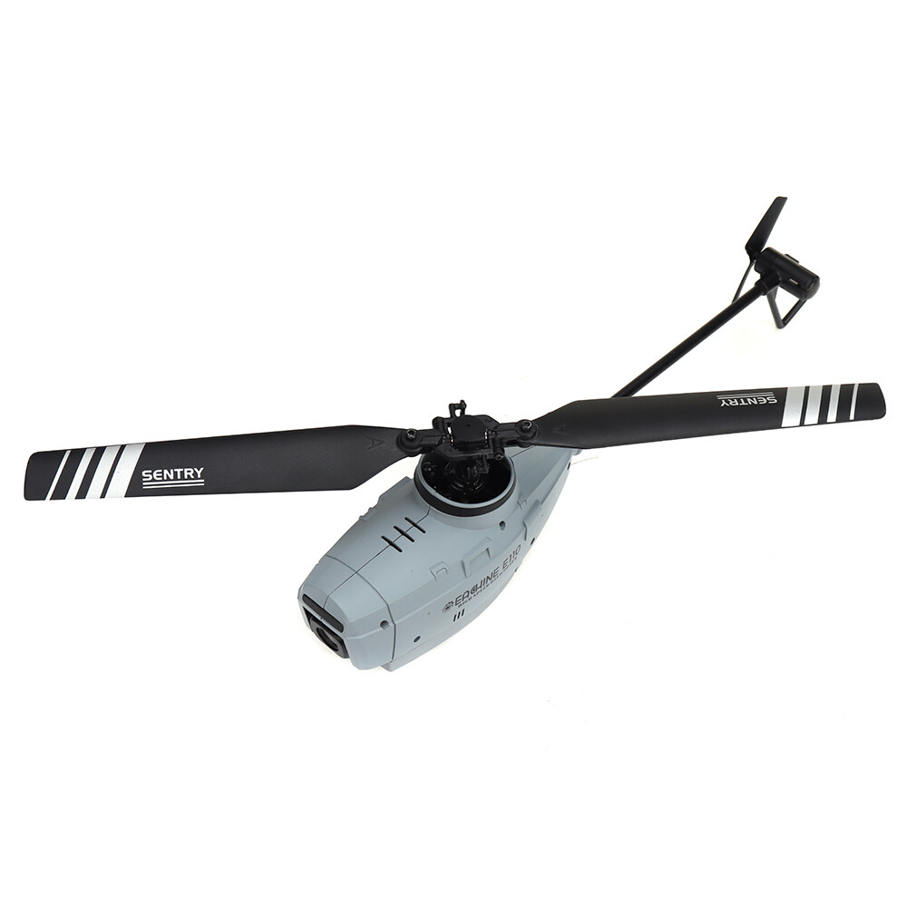 Eachine E110 2.4G 4CH 6-Axis Gyro 1/2/3 Battery Optical Flow Localization Flybarless Scale RC Helicopter RTF w/720P Camera