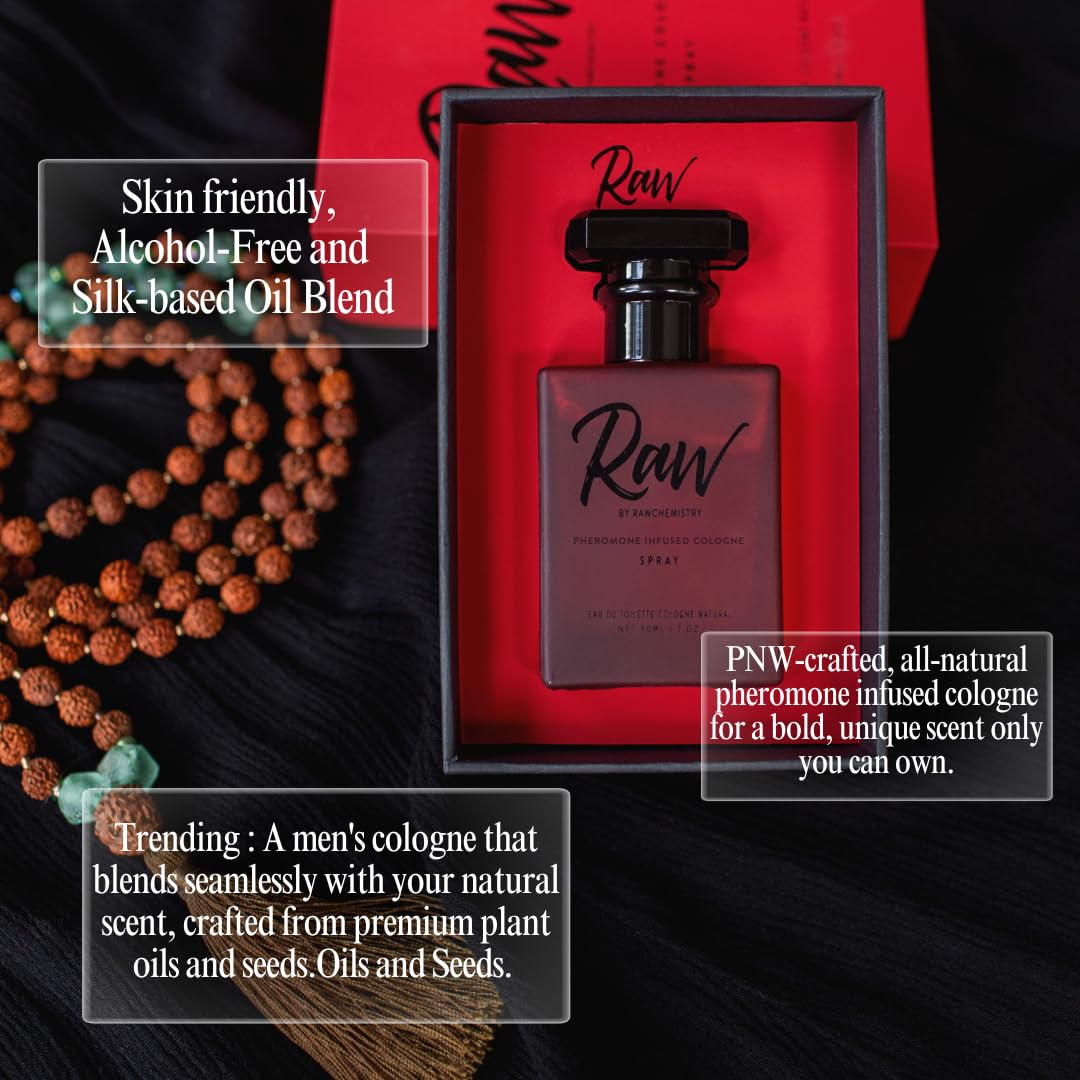 Raw by RawChemistry A Pheromone Infused Cologne - A Cologne with Pheromones for Men 1 oz.