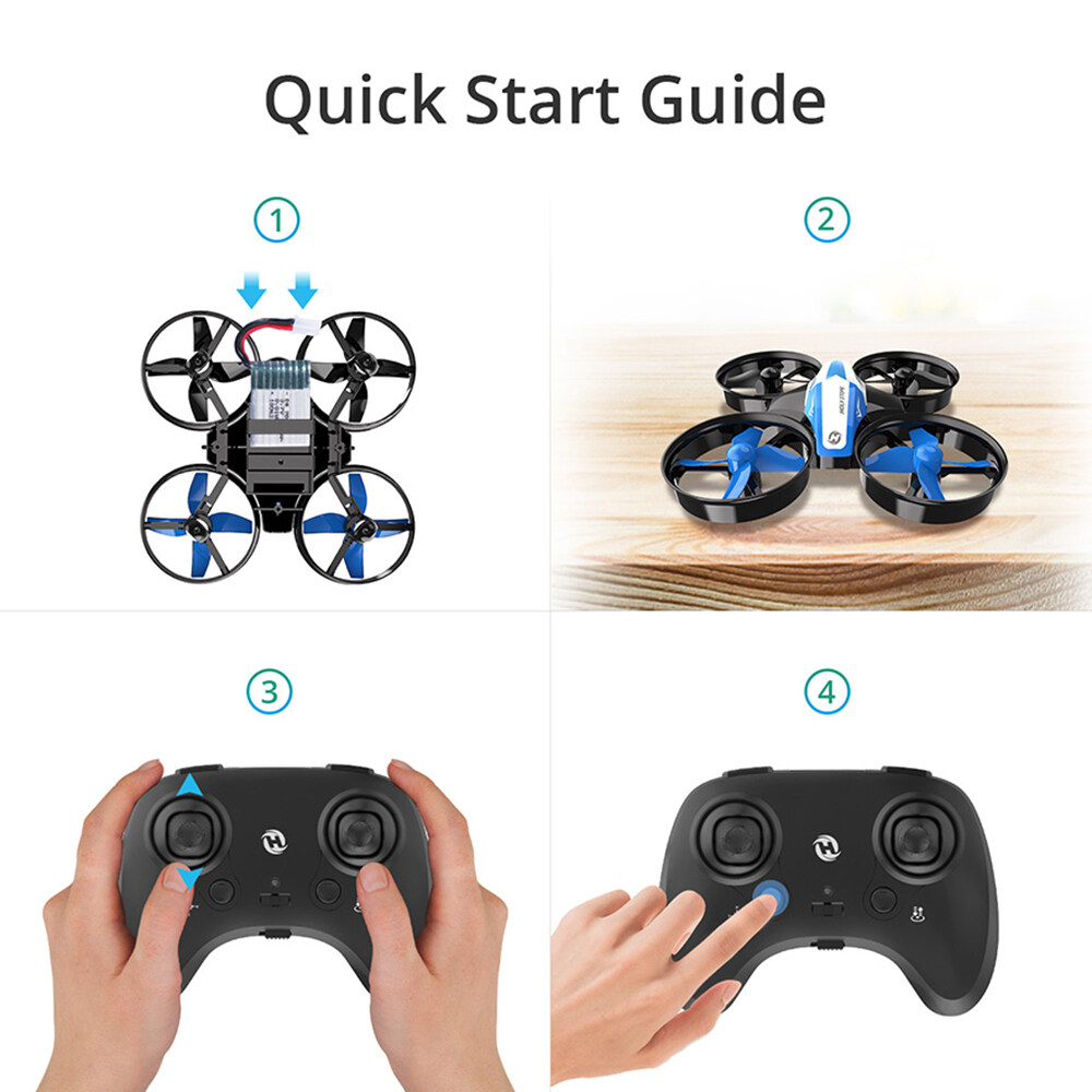Holy Stone HS210 Mini Drone for Kids and Beginners RC Nano Quadcopter Indoor Small Helicopter Plane with Auto Hovering, 3D Flip, Headless Mode and 3 Ba, Great Gift Toy for Boys and Girls,