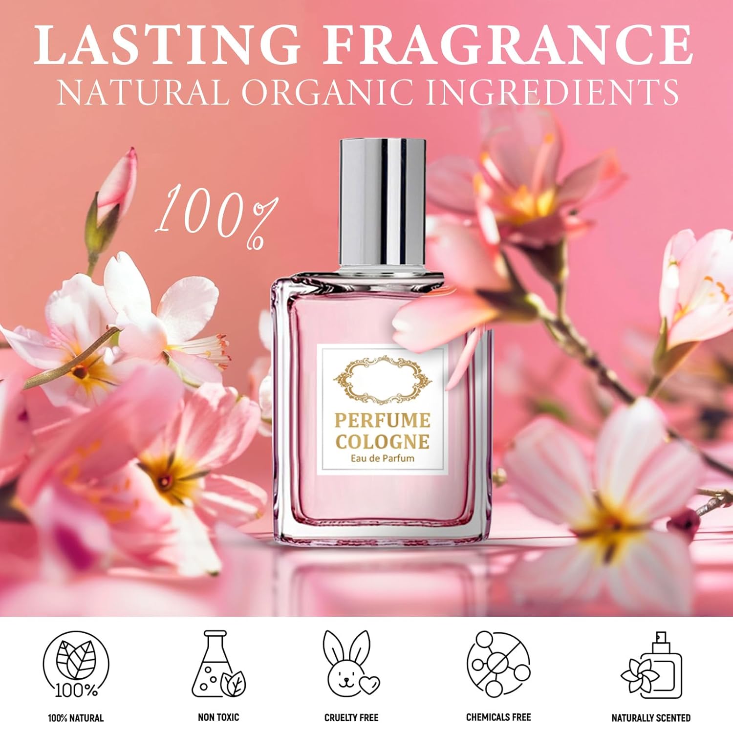 Pheromones Perfumes for Women, Long Lasting Perfume Premium Scented Fragrance Oil to Enhance Attraction and Confidence, Vegan Cruelty-Free Travel Perfume for Women