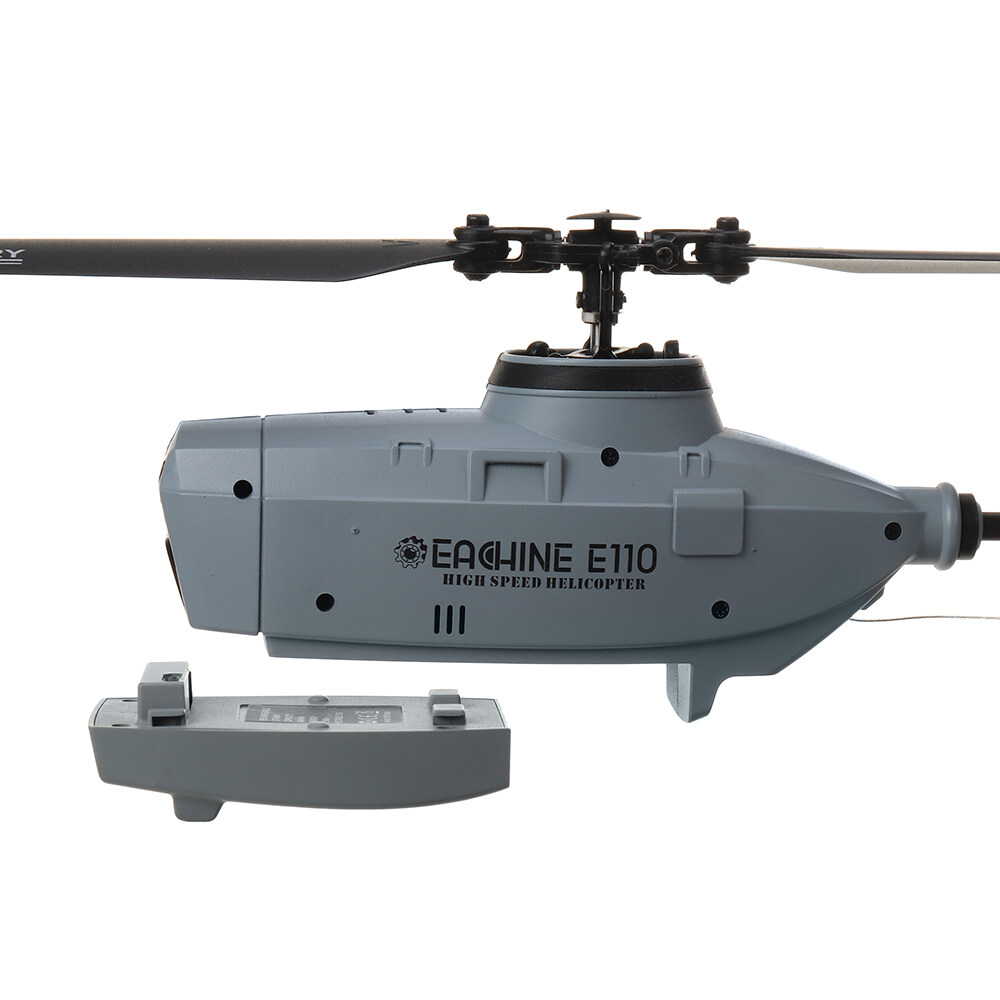 Eachine E110 2.4G 4CH 6-Axis Gyro 1/2/3 Battery Optical Flow Localization Flybarless Scale RC Helicopter RTF w/720P Camera