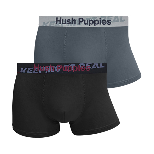 HUSH PUPPIES 2PCS MEN'S BOXER BRIEFS | COTTON ELASTANE