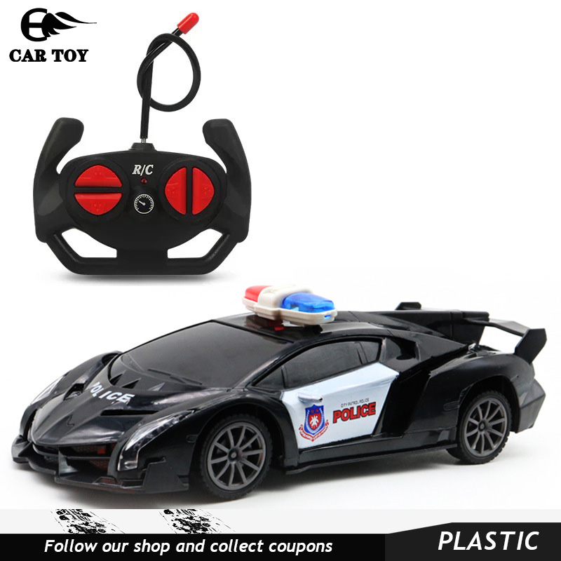 Car Toys 1PCS 20cm Remote Control Car 4 Channels Wireless Simulation Police Car Toy Pursuit Rescue Vehical Model With Light Best Gift For Kids Boys Girls Vehicle Car Model Toys For Boys Cars Toys toys