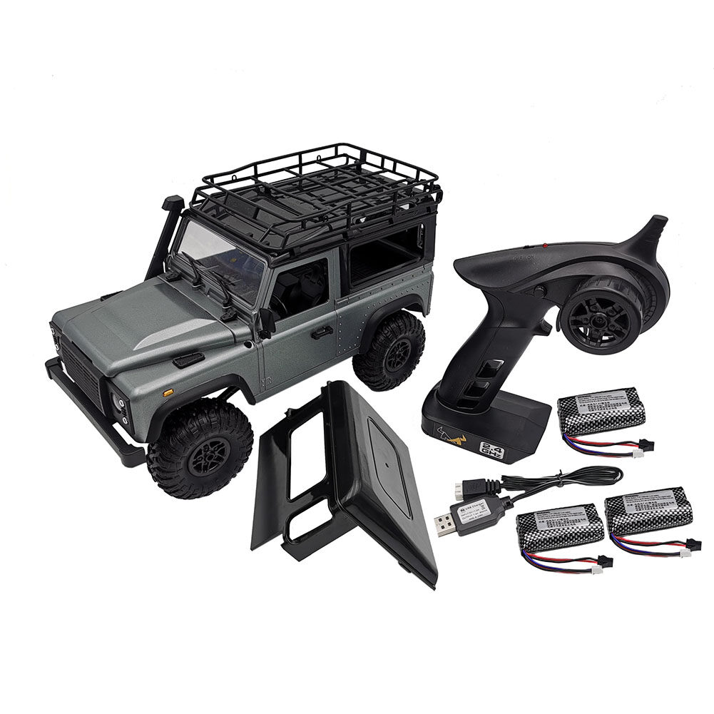 MN-99S 1/12 2.4G 4WD Rc Car W/ Turn Signal LED Light 2 Body Shell Roof Rack Crawler Truck RTR Toy