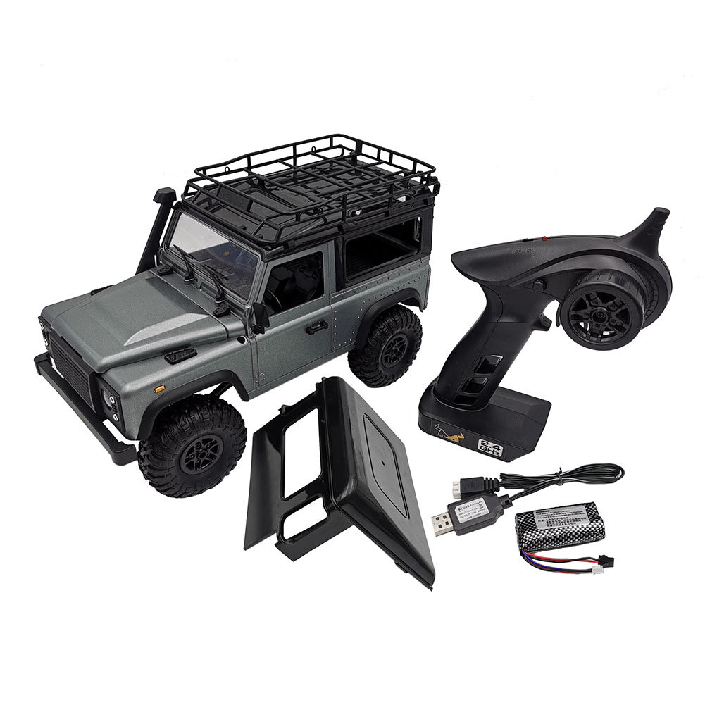 MN-99S 1/12 2.4G 4WD Rc Car W/ Turn Signal LED Light 2 Body Shell Roof Rack Crawler Truck RTR Toy