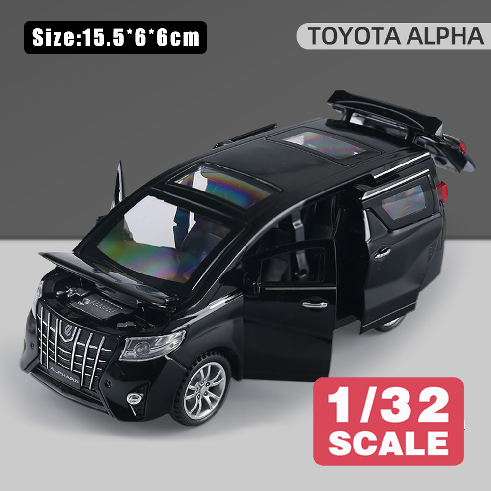LEO 1:24 Toyota Alpha Diecast Model Car Toy Cars for Boys Toys Car For Kids Gift For Birthday